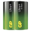 Alkalická baterie GP Ultra Plus D (LR20), 2 ks