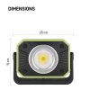 COB LED nabíjecí pracovní reflektor P4542, 900 lm, 4400 mAh
