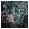 LED světelný řetěz - svítící trsy, nano, 5,2 m, vnitřní, studená bílá, časovač