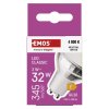 LED žárovka Classic MR16 stříbrná/ GU10 / 3 W (32 W) / 345 lm / neutrální bílá