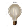 LED žárovka Vintage G95 / E27 / 4,5 W (40 W) / 420 lm / teplá bílá