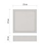 LED přisazené svítidlo NEXXO, čtvercové, bílé, 12,5W, neutrální bílá