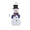 LED skládací sněhulák, 60 cm, venkovní i vnitřní, studená bílá