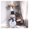 LED skládací sněhulák, 60 cm, venkovní i vnitřní, studená bílá