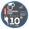 Weatherproof prodlužovací kabel 10 m / 1 zásuvka / černý / PVC / 230 V / 1,5 mm2