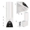 GoSmart Venkovní otočná kamera IP-310 TORCH s WiFi a světlem, bílá