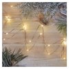 LED vánoční nano řetěz měděný, 0,9 m, 2x AA, vnitřní, teplá bílá, časovač
