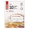 LED vánoční nano řetěz měděný, 0,9 m, 2x AA, vnitřní, teplá bílá, časovač
