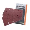 STAVTOOL Brusný výsek na suchý zip | 93x185 mm zr. 60 (1bal/5ks)