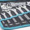GK TOOLS Sada plochých klíčů, matné | 6-22 mm, 8 dílů, textilní obal