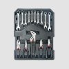 STAVTOOL Sada nářadí v pojízdném boxu 188 dílů | 370x210x520 mm, hliníkový box