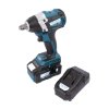 XTLINE Aku rázový utahovák na 1/2" hlavice bezuhlíkový 18 V + baterie 5.0 Ah + nabíječka 3.5 A + box