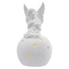 LED keramický anděl, 29 cm, 2x AA, vnitřní, teplá bílá