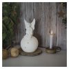 LED keramický anděl, 29 cm, 2x AA, vnitřní, teplá bílá