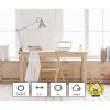 Prodlužovací kabel 5 m / 4 zásuvky / s vypínačem / bílý / PVC / 1,5 mm2