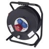 Venk. prodl. kabel na bubnu 33 m / 3 zásuvky / černý / guma / 230V/400V / 2,5 mm2