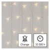 LED vánoční rampouchy, 5 m, venkovní i vnitřní, teplá bílá, ovladač, programy, časovač