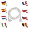 Prodlužovací kabel 10 m / 1 zásuvka / bílý / PVC / 1,5 mm2