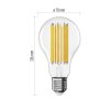 LED žárovka Filament A70 / E27 / 18 W (150 W) / 2452 lm / teplá bílá