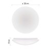 LED přisazené svítidlo TIVI, B CLASS, kruhové bílé 5,2W, IP44, teplá bílá