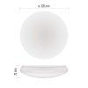 LED přisazené svítidlo TIVI, B CLASS, kruhové bílé 8,6W, IP44, teplá bílá