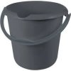 vědro 10l s výlev. ECO šedá, d30x28cm, plast