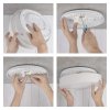 LED přisazené svítidlo RORI kruhové, bílé, 17W, se změnou CCT