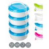 jídlonosič 4D (4x1,0l), 3barvy, ( i do MV trouby), plast