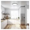 LED přisazené svítidlo FLORI kruhové, černé, 18W, neutrální bílá