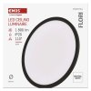 LED přisazené svítidlo FLORI kruhové, černé, 18W, neutrální bílá