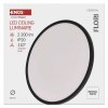 LED přisazené svítidlo FLORI kruhové, černé, 22W, neutrální bílá
