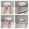 LED přisazené svítidlo FLORI kruhové, černé, 22W, neutrální bílá