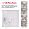 LED přisazené svítidlo FLORI čtvercové, černé, 22W, neutrální bílá