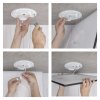 LED přisazené svítidlo FLORI čtvercové, černé, 22W, neutrální bílá