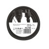 Venkovní prodlužovací kabel 5 m / 1 zásuvka / černý / guma-neopren / 230 V / 1,5 mm2