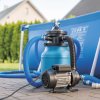 Venkovní prodlužovací kabel na bubnu 50 m / 4 zásuvky / černý / guma / 230 V / 2,5 mm2
