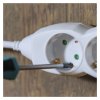Prodlužovací kabel 1,5 m / 3 zásuvky / bílý / PVC / 1,5 mm2