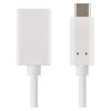 Datový OTG kabel USB-A 3.0 / USB-C 3.0 s funkcí redukce, 15 cm, bílý