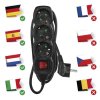 Prodlužovací kabel 1,5 m / 3 zásuvky / s vypínačem / černý / PVC / 1,5 mm2