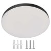 LED přisazené svítidlo DIONI kruhové, černé, 18W, se změnou CCT