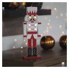 LED dřevěný louskáček, 29 cm, 1× CR2032, vnitřní, teplá bílá