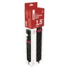 Prodlužovací kabel 1,5 m/3 zásuvky/vypínač/uchycení na stůl/USB/černý/PVC/1,5 mm2