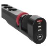 Prodlužovací kabel 1,5 m/3 zásuvky/vypínač/uchycení na stůl/USB/černý/PVC/1,5 mm2