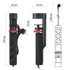 Prodlužovací kabel 1,5 m/3 zásuvky/vypínač/uchycení na stůl/USB/černý/PVC/1,5 mm2