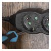 Prodlužovací kabel 5 m / 4 zásuvky / černý / PVC / 1,5 mm2