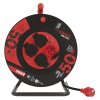 Venkovní prodlužovací kabel na bubnu 50 m / 4 zás. / černý / guma-neopren / 230V / 2,5 mm2