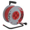 Prodlužovací kabel na bubnu 50 m / 4 zásuvky / červený / PVC / 230 V / 1,5 mm2