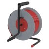 Prodlužovací kabel na bubnu 50 m / 4 zásuvky / červený / PVC / 230 V / 1,5 mm2