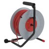 Prodlužovací kabel na bubnu 50 m / 4 zásuvky / červený / PVC / 230 V / 1,5 mm2