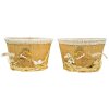 dekorace KOŠÍK d14cm, sázecí, juta+krajka
